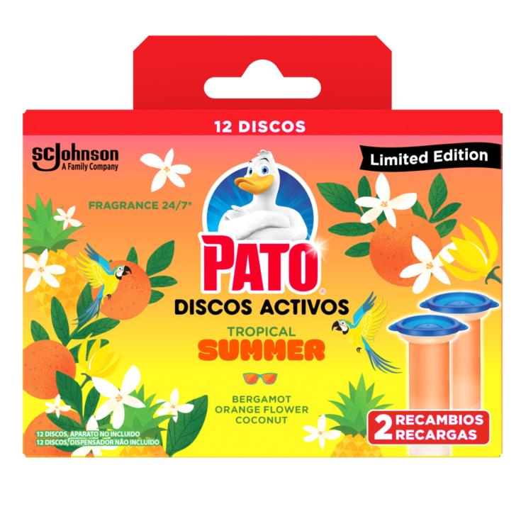 Pato Discos Activos Tropical Summer - Aplicador para WC con Recambio (6  Discos) - Limpia y Desinfecta el Inodoro : : Salud y cuidado  personal