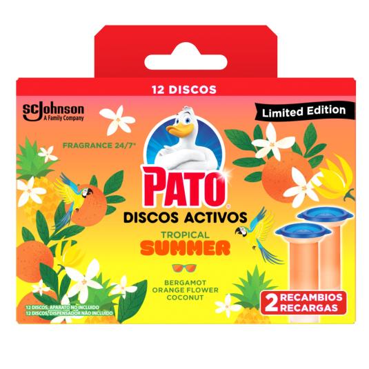 Discos activos WC tropical summer - Pato - recambio 2 uds