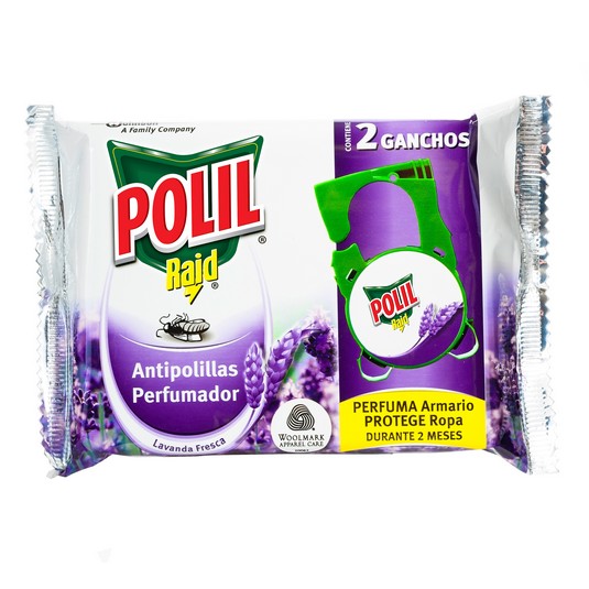 Gancho Antipolillas Lavanda Polil 2 unidades