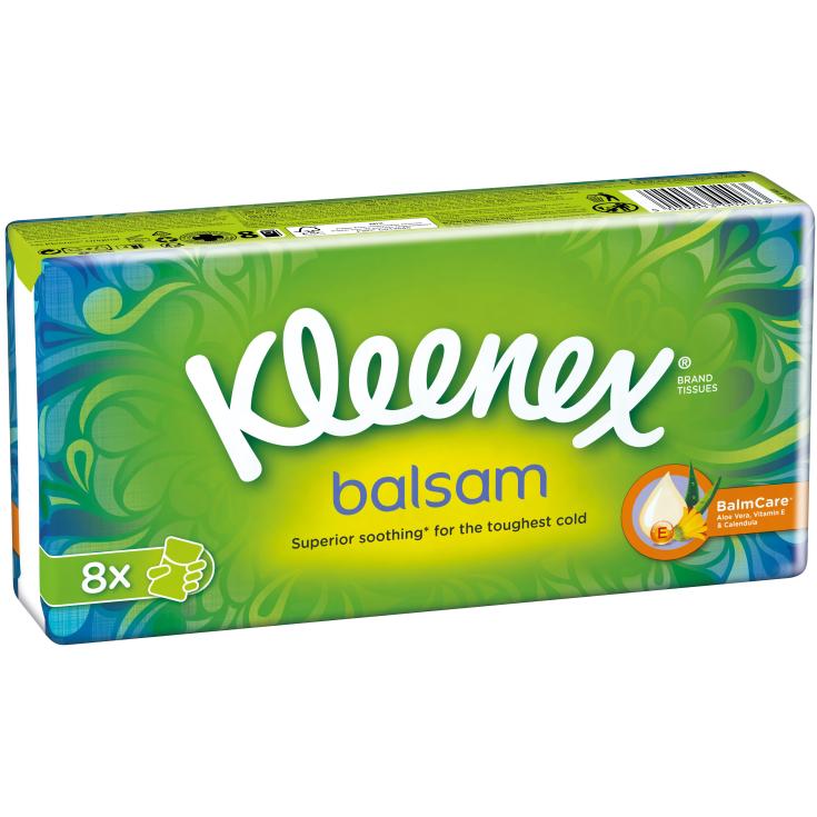 Pañuelos Balsam 4 capas - Kleenex - 8 uds