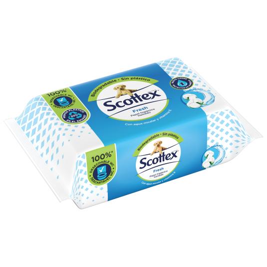 Papel higiénico húmedo Fresh - Scottex - 74 uds