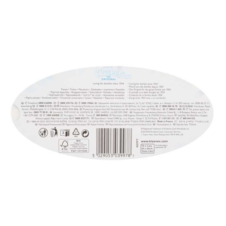 Caja pañuelos original - Kleenex - 70 uds