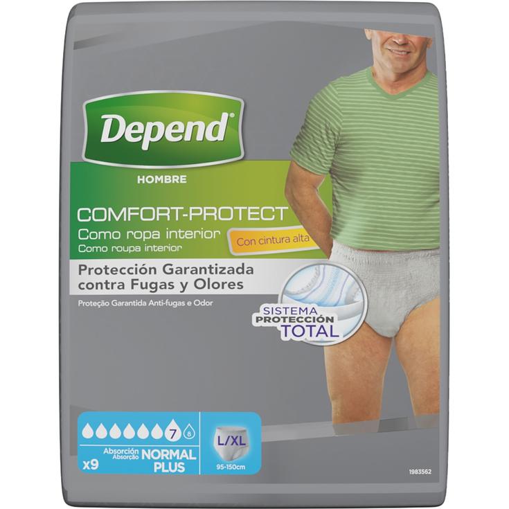 Talzoncillo incontinencia hombre absorción normal, talla L/X