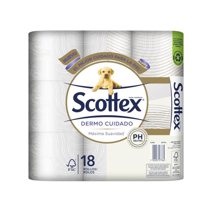 Scottex Papel higiénico gigante 18 rollos