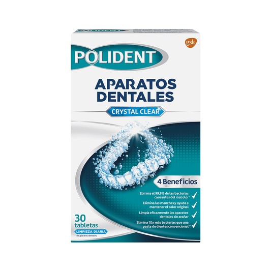 tabletas limpiadoras efervescentes Crystal Clear 