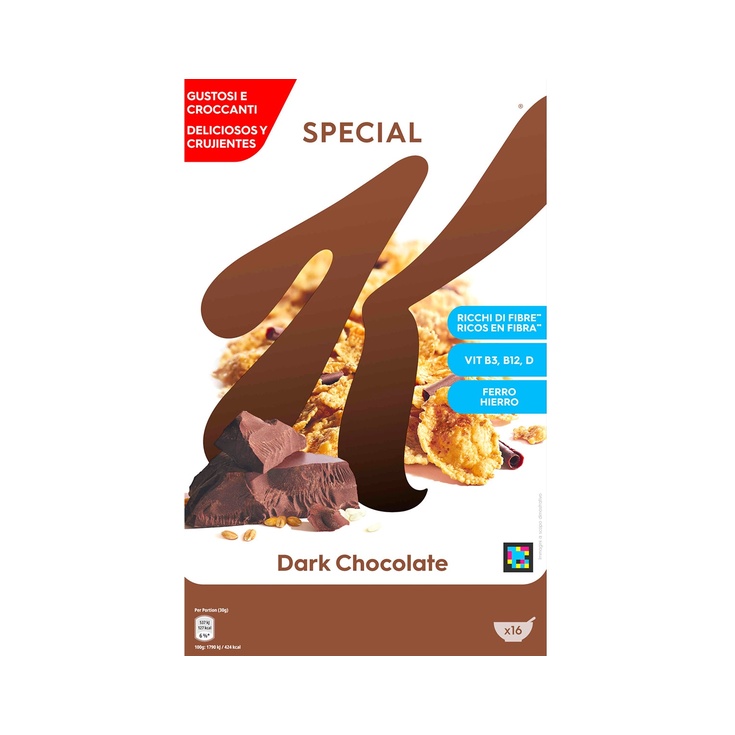 Cereales con chocolate negro