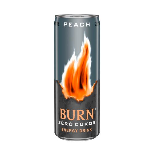 Bebida energética Zero Peach - Burn - 50cl
