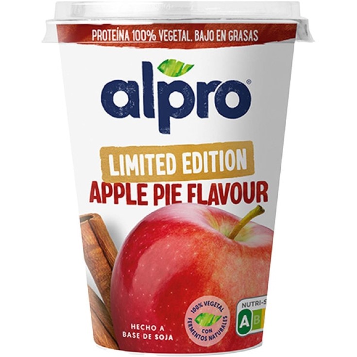 Yogur vegetal de soja con manzana - 400g Yogur vegetal de soja con manzana - 400g