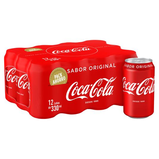 Refresco de cola - Coca-Cola - 12x33cl
