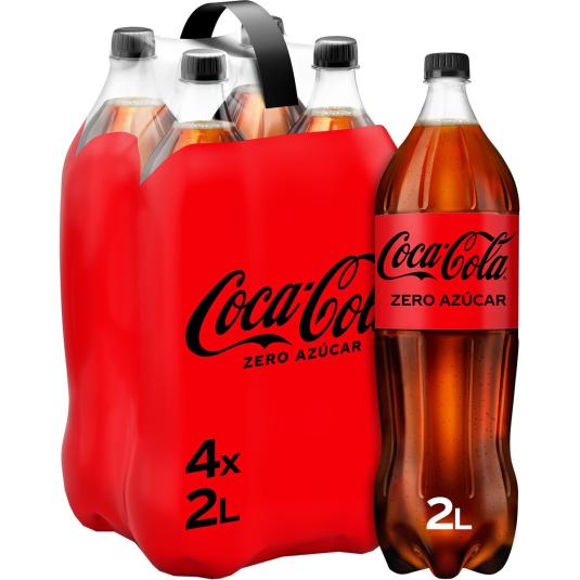 Refresco de cola Zero - Coca-Cola - 4x2l
