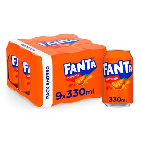 Refresco de Naranja - Fanta - 9x33cl