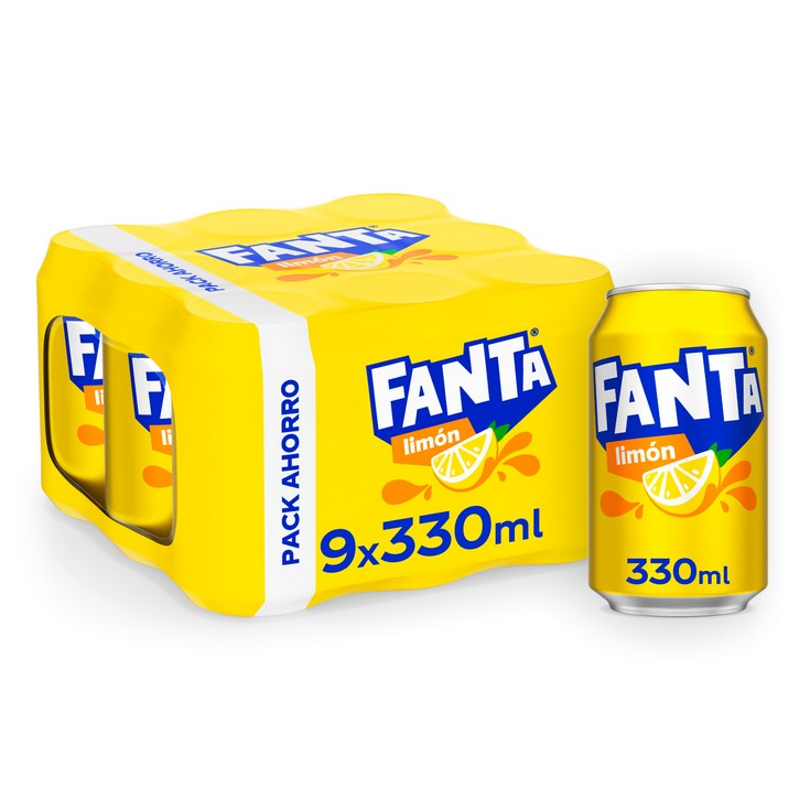 Refresco de limón - Fanta - 9x33cl