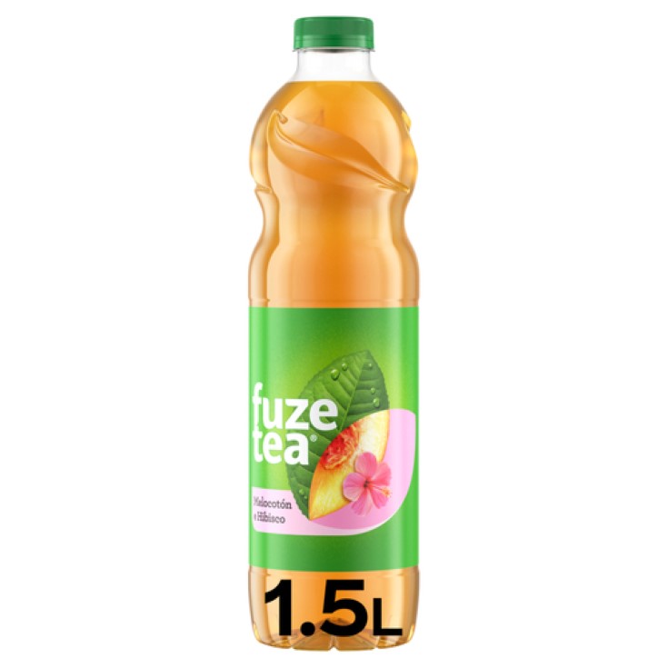 Refresco de té negro melocotón e hibisco Fuze - 1,5l Refresco de té negro melocotón e hibisco Fuze - 1,5l