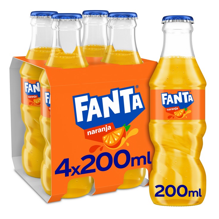 Refresco de Naranja - Fanta - 4x20cl