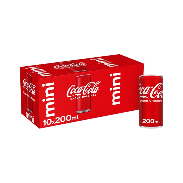 refresco de cola original mini pack 10 latas 20 cl