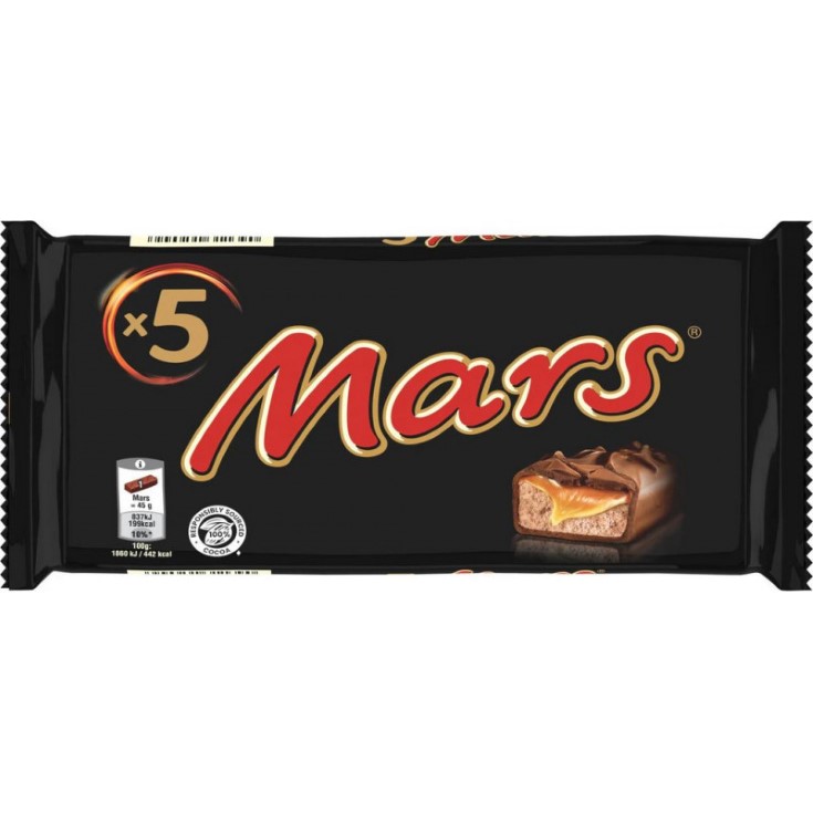 Barritas de chocolate con caramelo Mars - 5 unidades