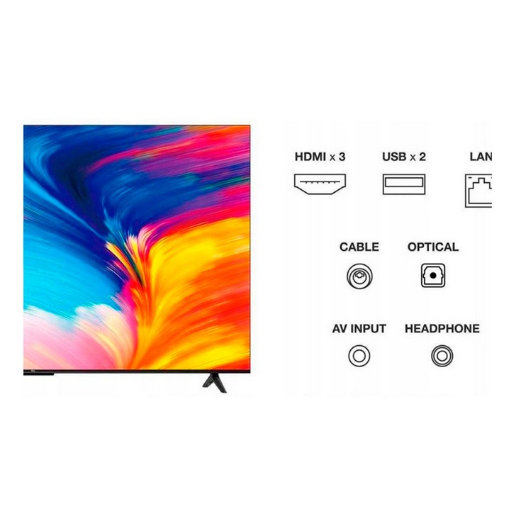 TV 65" TCL 65P631 - 4K, Smart TV Android