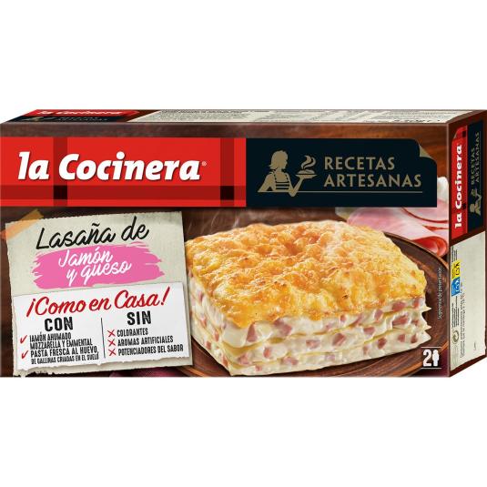 Lasaña Jamón y Queso 530g