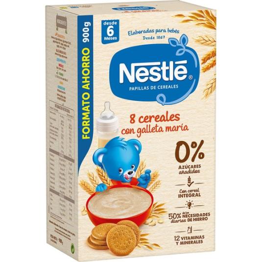 Papilla 8 Cereales con Galleta Nestlé - 900g