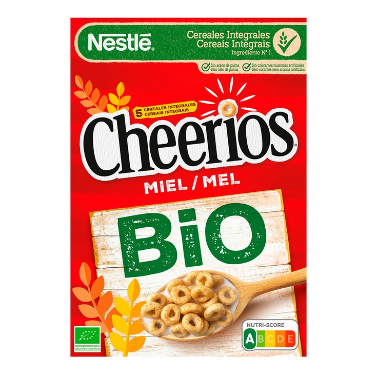 Cereales integrales sabor miel bio 330g Cereales integrales sabor miel bio 330g