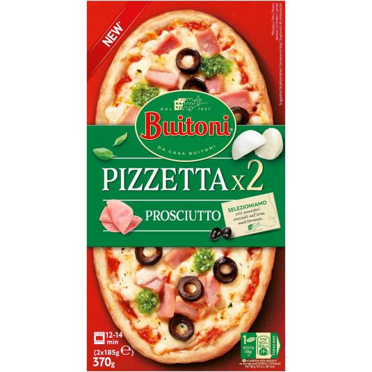 Pizzetta Jamón y queso 2x185g