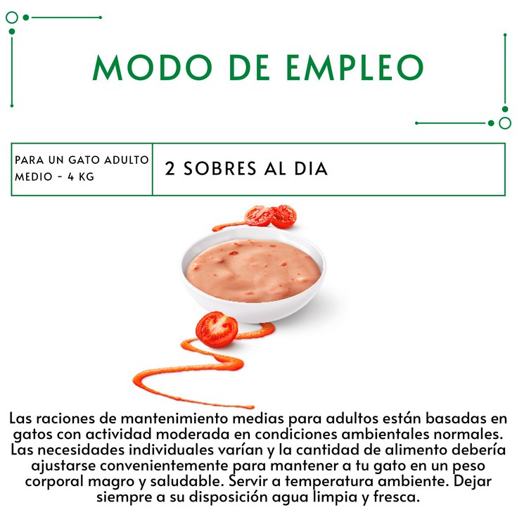 Puré para gatos adultos de buey y tomate Purina - 5x10g