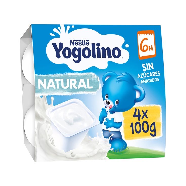 postre lácteo natural sin gluten y sin azúcares añadidos