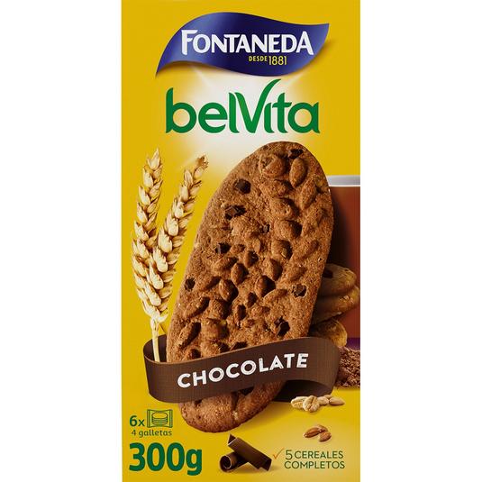Galletas con cereales completos y chocolate