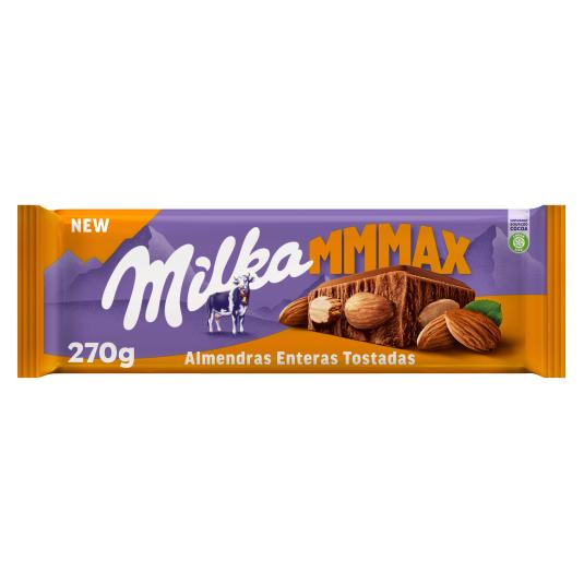 Chocolate con leche y almendras MMMAX - Milka - 270g