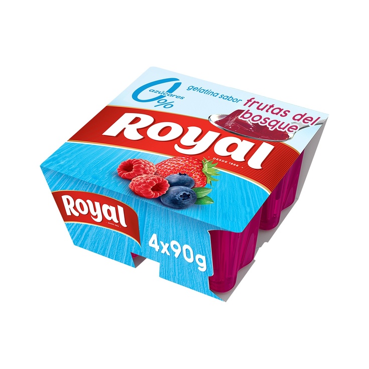 Gelatina 0% Azúcares Añadidos sabor Frutas Del Bosque