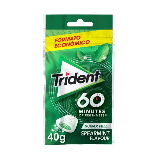 Chicles hierbabuena 60 Minutes of Freshness - Trident - 40g