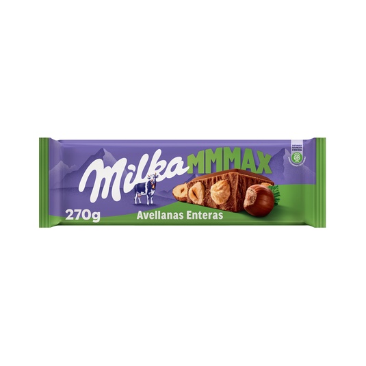 MMMAX chocolate con leche y avellanas enteras 