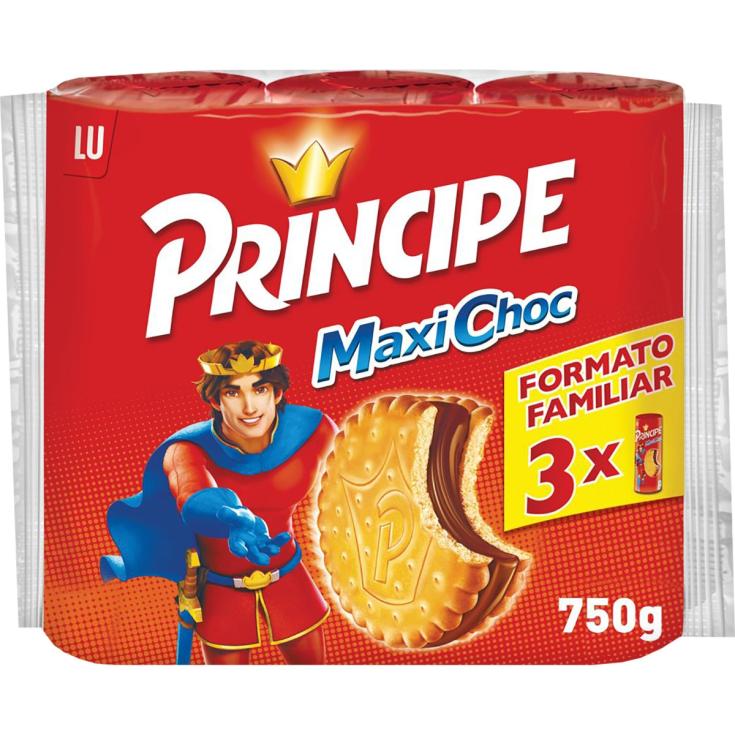 Galletas Príncipe MaxiChoc 3x250g