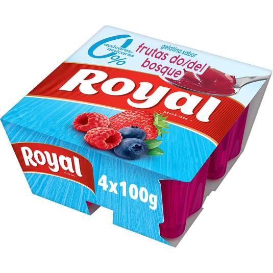 Gelatina Frutos del Bosque 4x100g