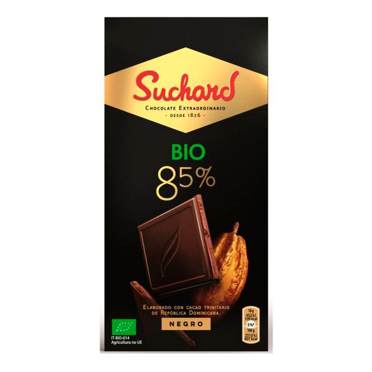 Chocolate Negro 85% Ecológico 90g