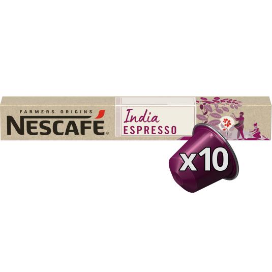 Café cápsulas espresso India - Farmers Origins - 10 uds