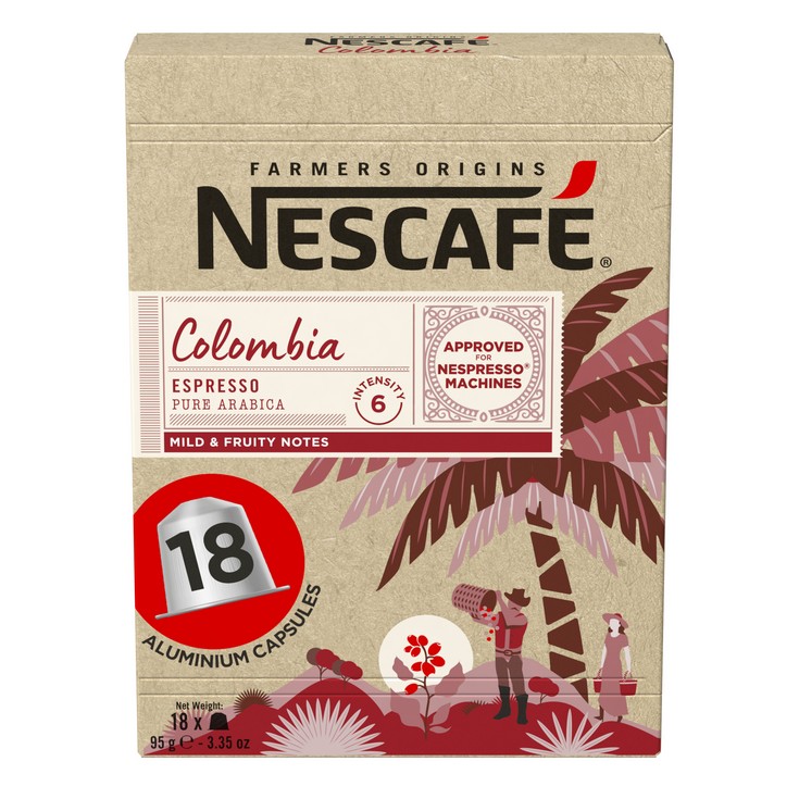 Café cápsulas Colombia Farmers Origins Nestlé - 18 uds
