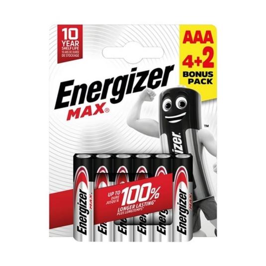 Pilas Alcalina AAA Energizer - 4+2