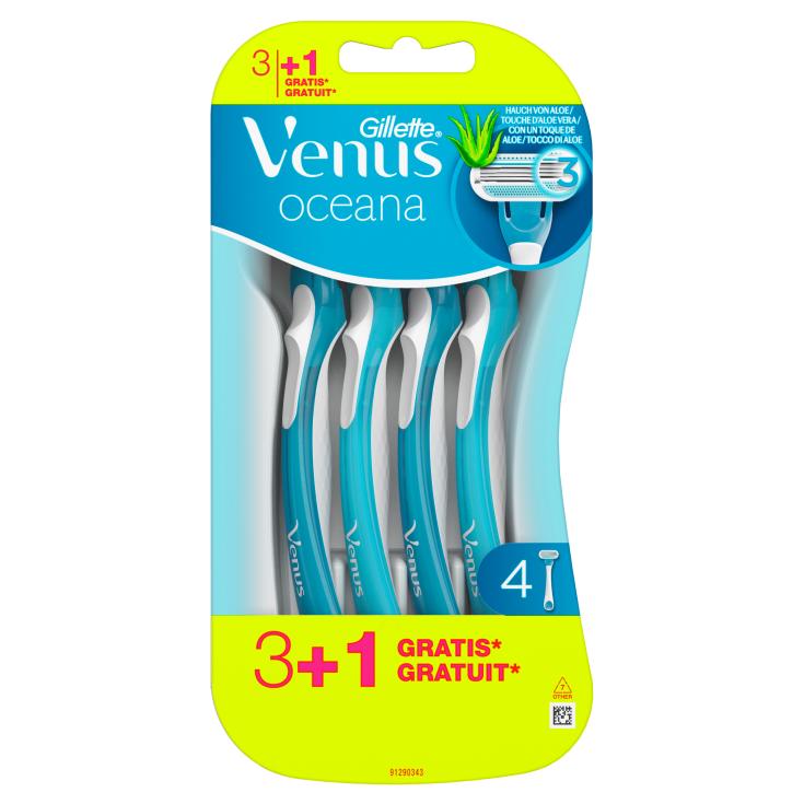 Maquinilla depilación Gillette Venus Oceana - 4 uds