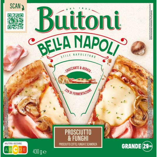 Pizza jamón y champiñones Bella Napoli Buitoni - 430g