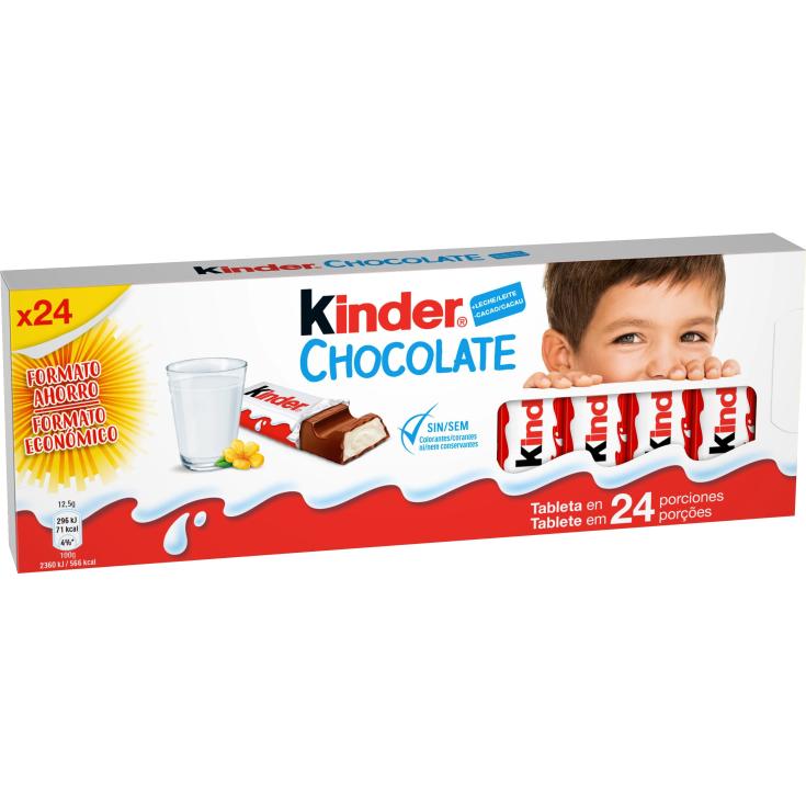 Barritas de chocolate con leche - Kinder - 300g