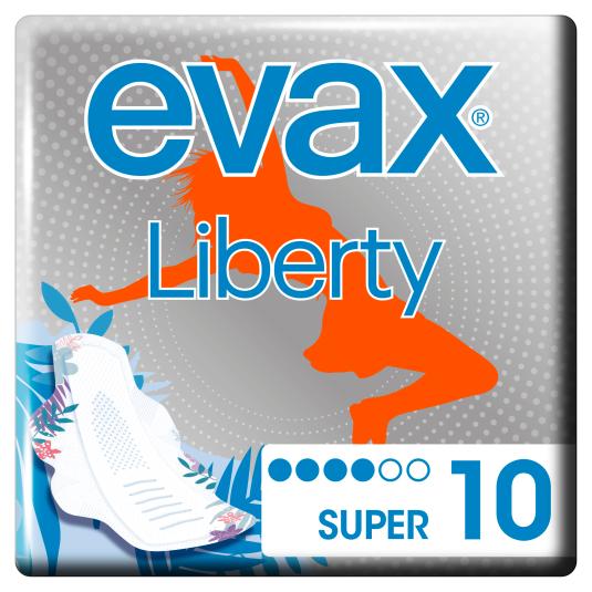 Compresas Liberty Alas Super - Evax - 10 uds