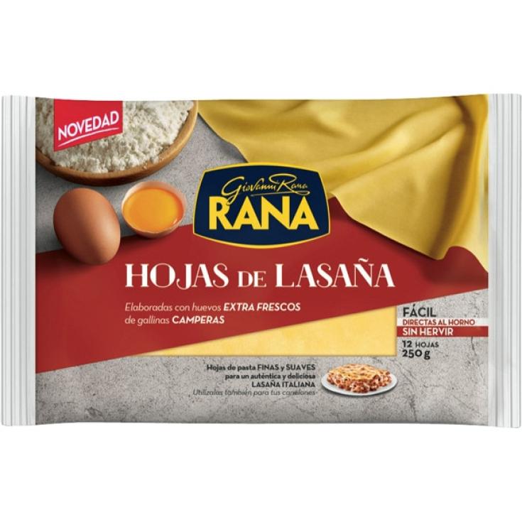 Hojas de lasaña 12 unidades - Rana - 250g