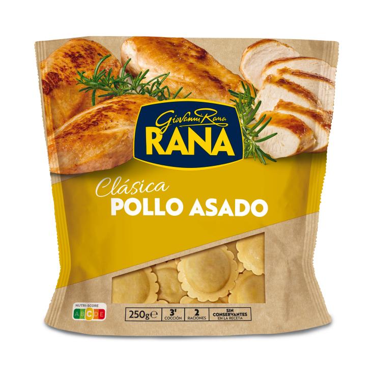 Raviolis pasta al huevo relleno carne de pollo - Rana - 250g