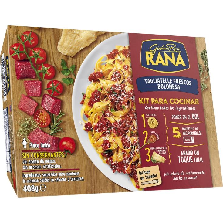 Tagliatelle frescos a la boloñesa Kit cocina - Rana - 408g Tagliatelle frescos a la boloñesa Kit cocina - Rana - 408g