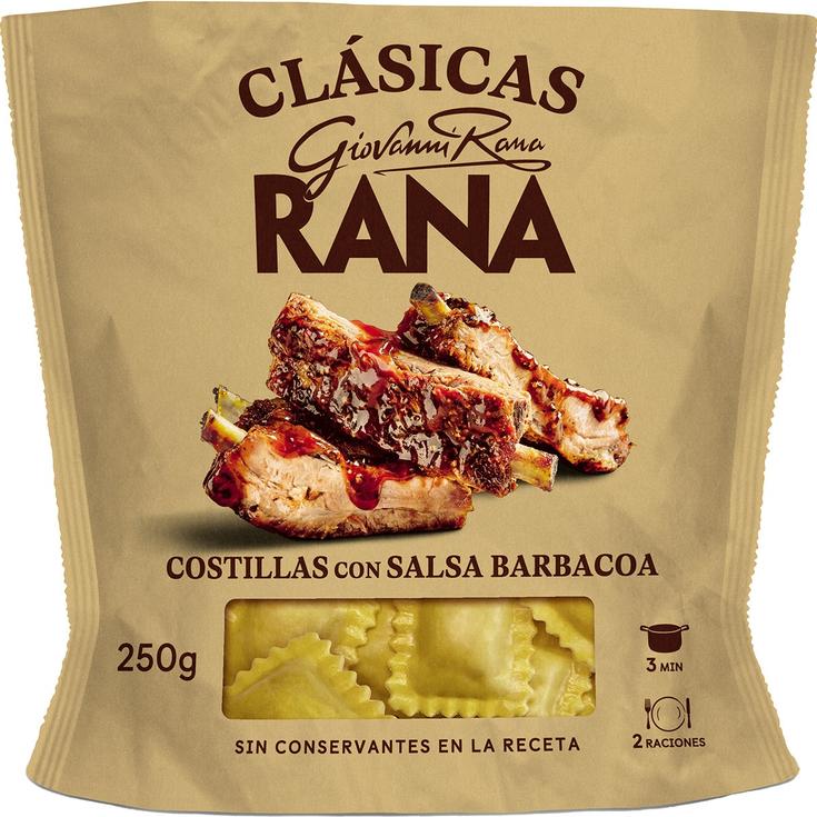 Pasta fresca ravioli al huevo relleno con costillas