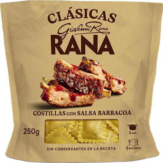 Pasta fresca ravioli al huevo relleno con costillas