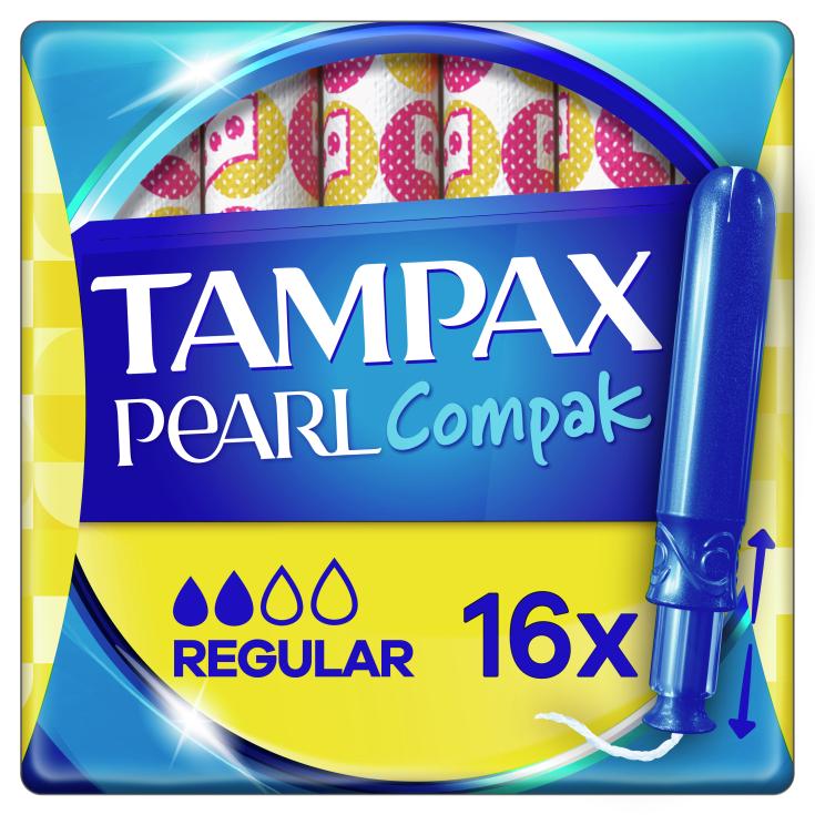 Tampones Regular Pearl Compak - Tampax - 16 uds