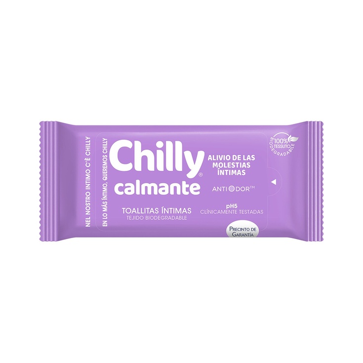 Toallitas higiene íntima pocket Calmante Anti Odor pH 5