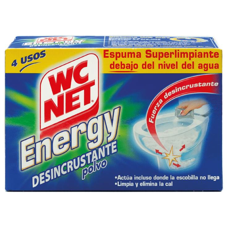 Desinfectante WC en polvo energy - Wc Net - 4 uds